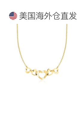 自营Ross-Simons Italian 18kt Gold Over Sterling Graduated He
