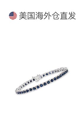 自营 Ross-Simons Sapphire Tennis Bracelet in Sterling Silver