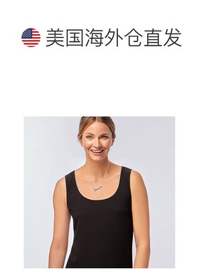 Ross-Simons 8 毫米养殖珍珠和白色托帕石猫项链 925 纯银黑色尖