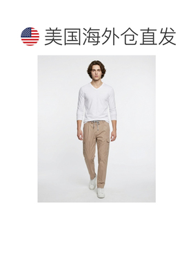 自营Peserico Cotton Casual Men's Pants - beige 美国奥莱直发