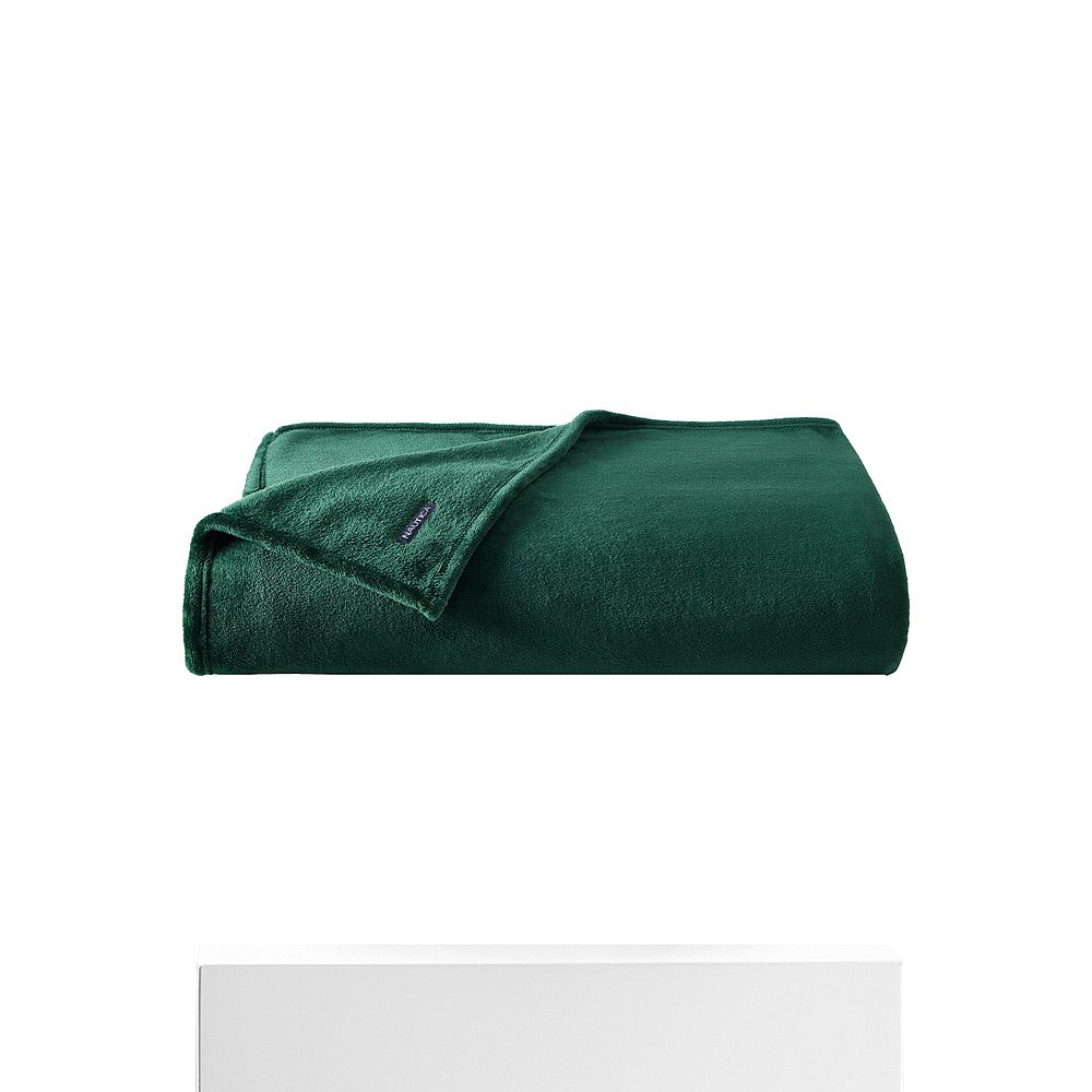 Nautica Solid Green Ultra Plush Soft Full/Queen Blanket - fo - 图3