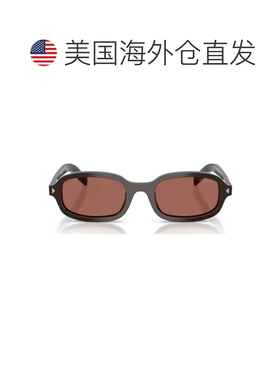 自营pradaCigar PR D06S椭圆醋酸纤维太阳镜-黑色 美国奥莱直发