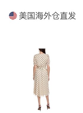 Anne Klein 夹式雪纺中长连衣裙 - 白色 【美国奥莱】直发