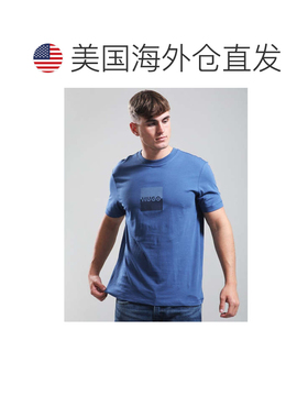 自营hugo bossHugo Men's Dusplit Logo Print Cotton Short Slee