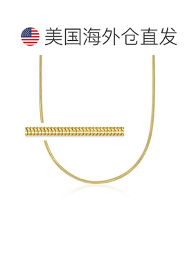 自营Ross-Simons Italian 2.4mm 18kt Gold Over Sterling Snake-