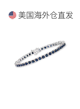 自营Ross-Simons Sapphire Tennis Bracelet in Sterling Silver