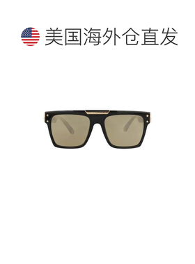 自营philipp pleinSquare-Frame Acetate Sunglasses - black bla