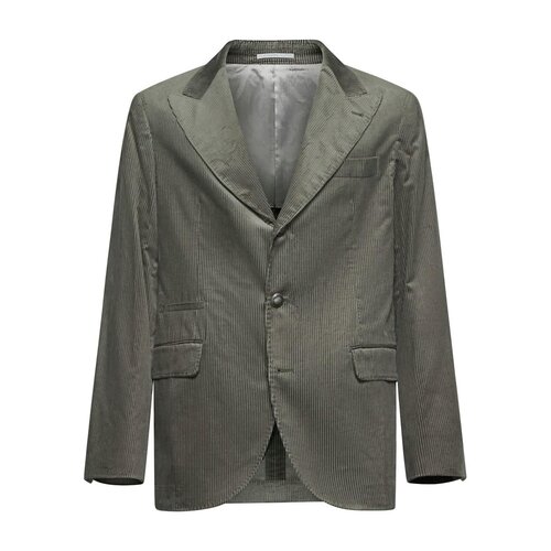 自营Brunello Cucinelli Cotton Men's Coat - army 美国奥莱直发 - 图0
