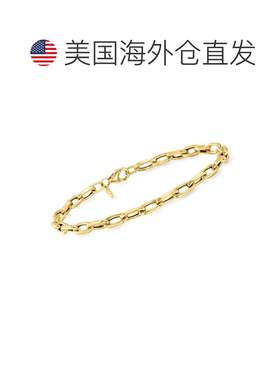 自营Ross-Simons Italian 3mm 14kt Yellow Gold Cable-Chain Bra