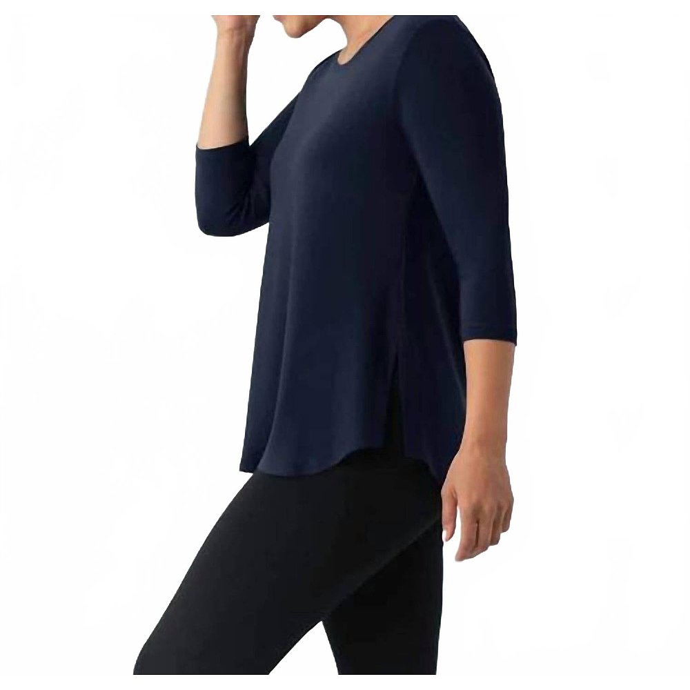 自营sympliTo Go Classic 3/4 Sleeve Top In Navy - navy 美国奥 - 图2