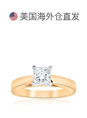 自营 pompeii31 克拉公主方形切割单石实验室种植钻石订婚戒指大