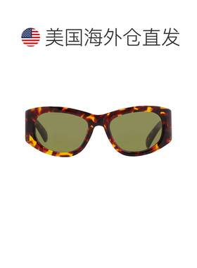 自营Salvatore Ferragamo Green Oval Ladies Sunglasses SF1082S