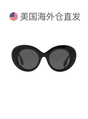 自营Burberry Margot深灰色椭圆形女士太阳镜BE4370U 300187 49 -