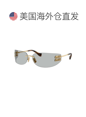 自营miu miuMUA51S 5AK50K金色/浅灰色-金色 美国奥莱直发