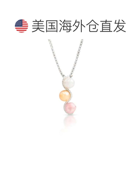 自营max + stone纯银多色淡水珍珠项链配钻石点缀 - 白色 美国奥
