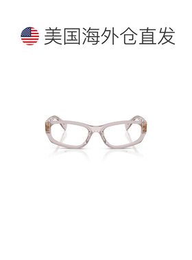 自营miu miu0mu 04yv Rectangular Acetate Sunglasses - pink 美