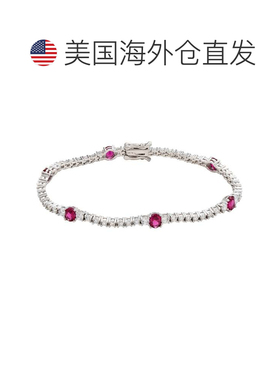 自营Suzy Levian Sterling Silver Red and White Cubic Zirconia