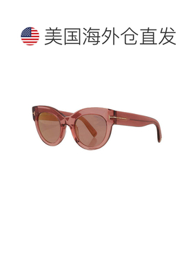 自营Tom Ford Sunglasses Cat Eye Full Rim, Dark Havana Frame
