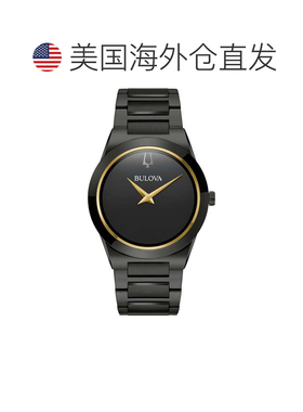 自营Bulova Men's Millennia 41mm Quartz Watch - black 美国奥