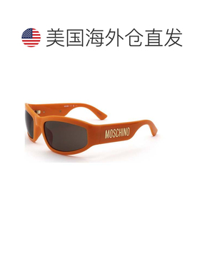 自营Moschino男士60mm橙色太阳镜-橙色 美国奥莱直发