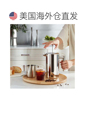 自营Minimal French Press 1000 ml 经典款 - 银色 美国奥莱直发