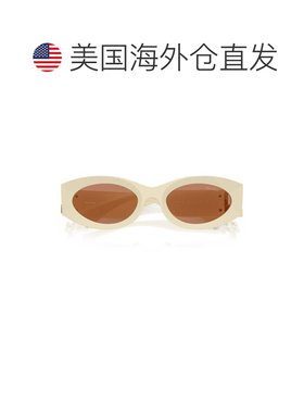 自营miu miu0mu 11ws Elongated Oval Sunglasses - neutrals 美