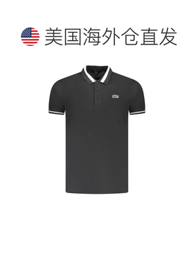 自营Cavalli Class Cotton Men Men's Polo - black 美国奥莱直发