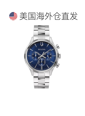 自营Bulova Men's Classic Blue Dial Watch - blue 美国奥莱直发