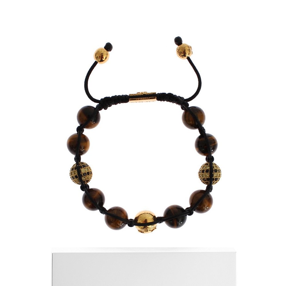 Nialaya CZ Tigers Eye 925 Women's Bracelet brown【美国奥莱-图3