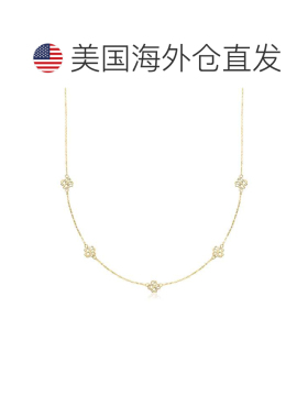 自营ross-simonsCanaria Italian 10kt Yellow Gold Flower Stati