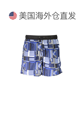自营Karl Lagerfeld Polyester Men Swim Men's Boxer - blue 美
