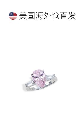 自营 savvy cie jewels纯银金丝雀 CZ 戒指 - 粉红色 美国奥莱直