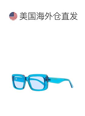 自营 Karl Lagerfeld中性款矩形太阳镜KL6101S 450蓝色54mm-450