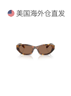 自营miu miu0mu A03s Tortoiseshell Oval Frame Sunglasses - br