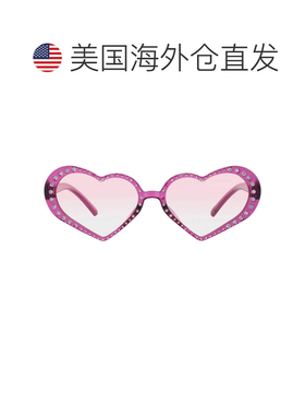 自营Betsey Johnson粉红色不规则女士太阳镜10267767。CGR PNKPNK