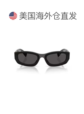 自营miu miu0Mu B04S Miu Glimpse Rectangular Matte Black Acet