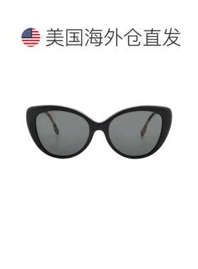 自营Burberry Dark Grey Cat Eye Ladies Sunglasses BE4407 3853