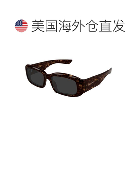 自营saint laurentSl 809 Bold Tortoiseshell超大方形太阳镜-黑