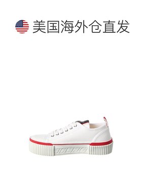 Christian Louboutin Super Pedro 帆布厚底运动鞋 - 白色 【美国