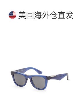 自营Burberry 男士 50 毫米蓝色太阳镜 - 蓝色 【美国奥莱】直发