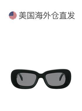 自营Off-White Carrara Grey Rectangular Unisex Sunglasses OER