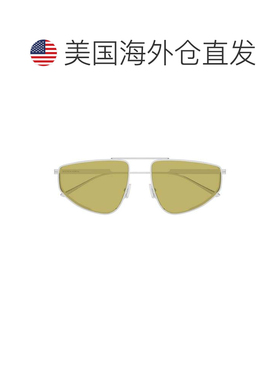 自营bottega venetaBv1466s当代银色金属框太阳眼镜-绿色 美国奥
