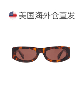 自营Off-White ORLANDO Brown Oval Unisex Sunglasses OERI13O 6