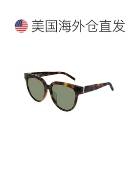 自营Saint Laurent Sunglasses Rectangle Full Rim, Havana Fram