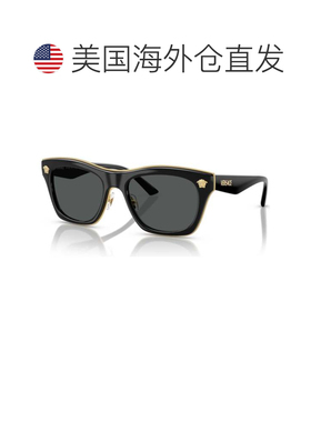 自营versace范思哲男士53毫米黑色太阳镜VE2272-GB1-87-53-闪亮