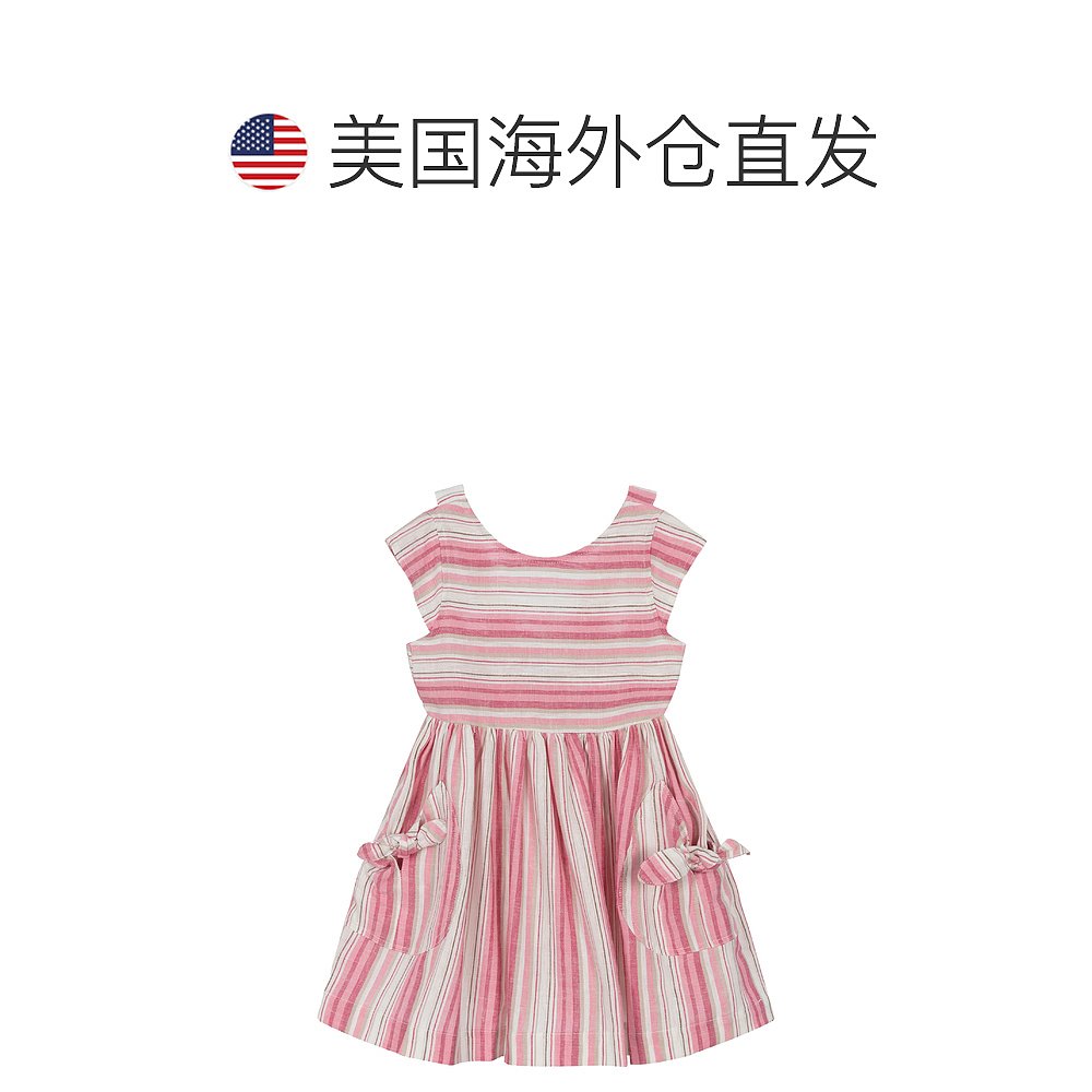 mayoralPink Hibiscus Striped Dress - pink 【美国奥莱】直发 - 图1