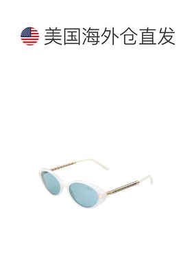 自营Versace女式VE4469 54毫米太阳镜-白色 美国奥莱直发范思哲