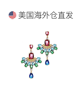 自营liv oliver18k 金多色枝形吊灯耳环 - 多色 美国奥莱直发