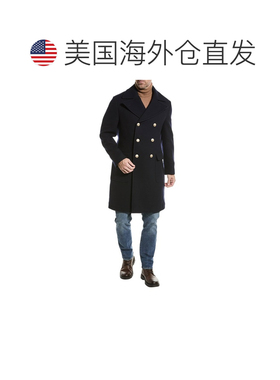 自营Brunello Cucinelli Wool Men's Coat - blue 美国奥莱直发