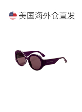 自营Longchamp Women's 53 mm Purple Sunglasses - purple 美国